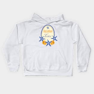 Vacation time logo Kids Hoodie